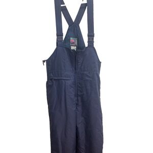 Retro Snow Pant Black Bear M Dusty Blue Snowboarding Ski Vintage Sporty Active